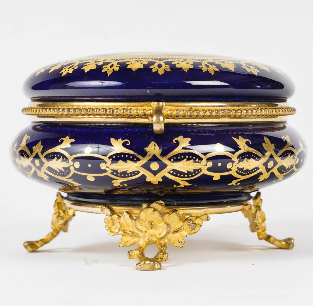 Belle Boite à Bijoux En Porcelaine, Circa 1880-photo-2