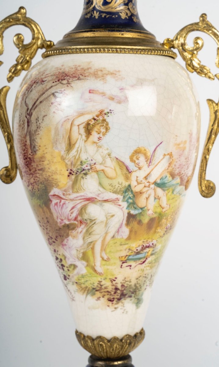 A Pair Of Porcelain And Earthenware Vases, Sèvres, Late 19th Century -photo-2