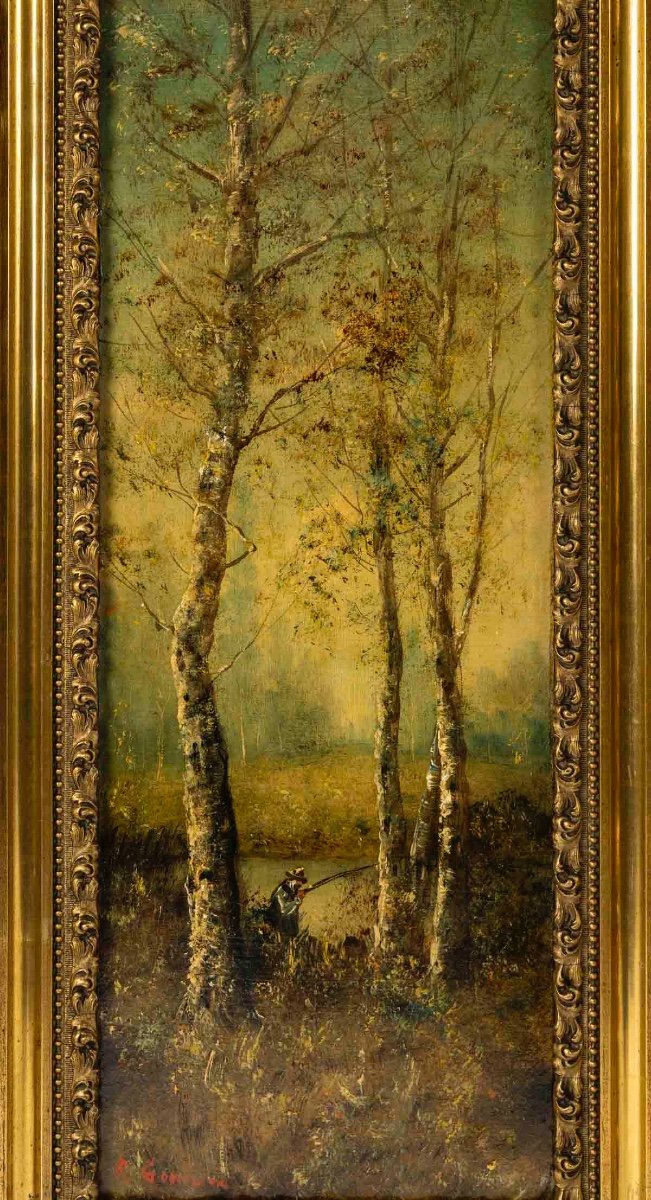 A Pair Of Undergrowth Paintings, Late 19th Century -photo-2