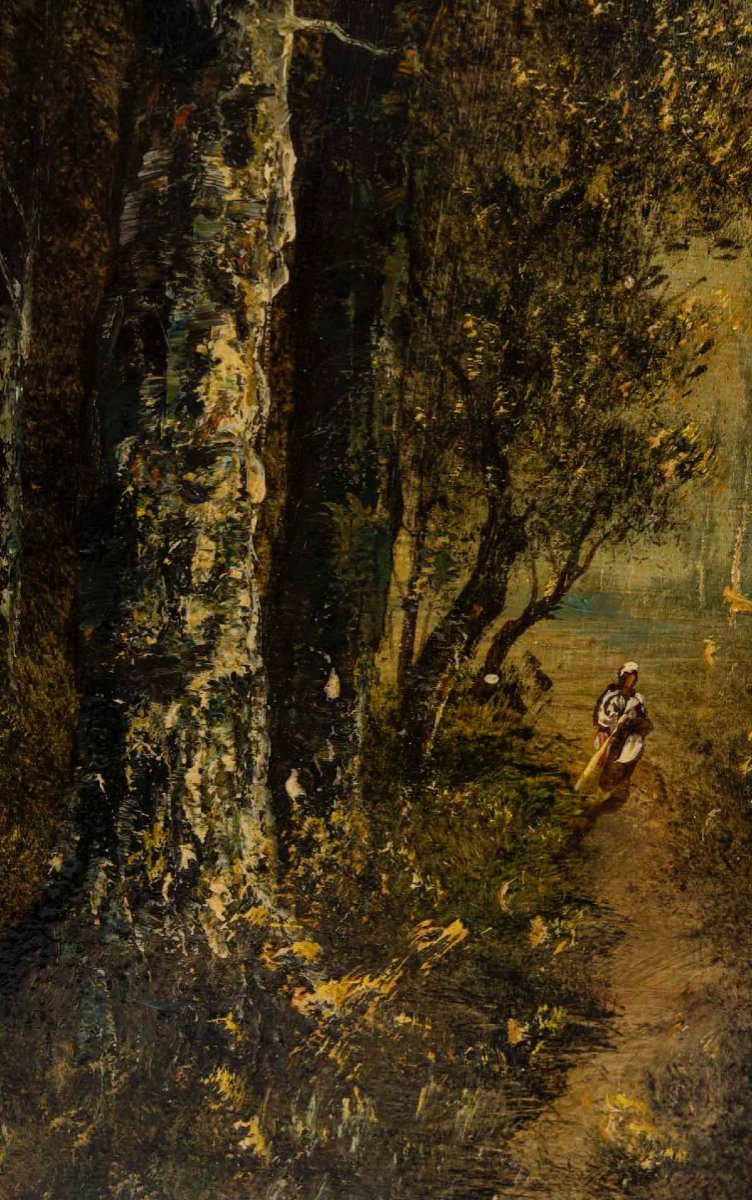 A Pair Of Undergrowth Paintings, Late 19th Century -photo-2