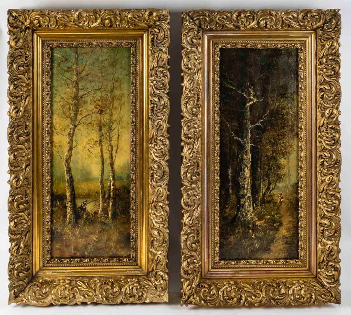 A Pair Of Undergrowth Paintings, Late 19th Century 