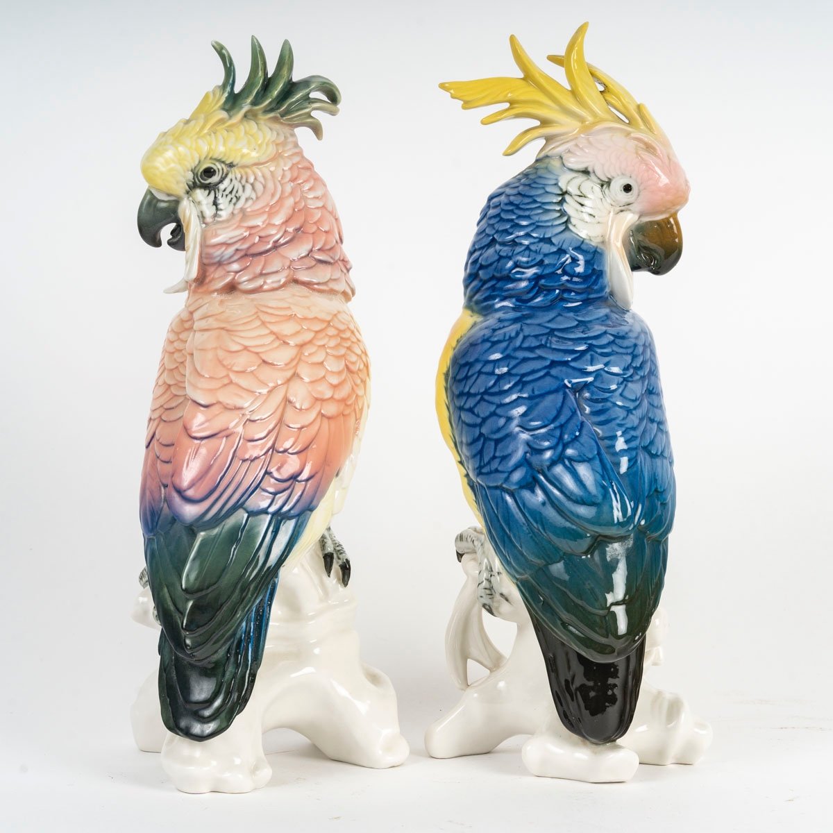 A Pair Of Porcelain Sculptures, Saxony - Karl Ens Volkstedt-photo-4