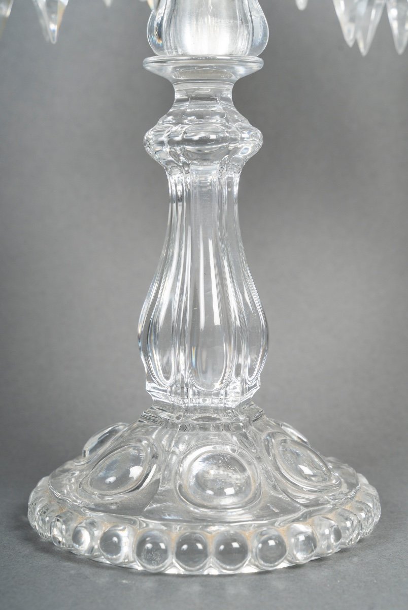 A Pair Of Baccarat Crystal Candlesticks-photo-3