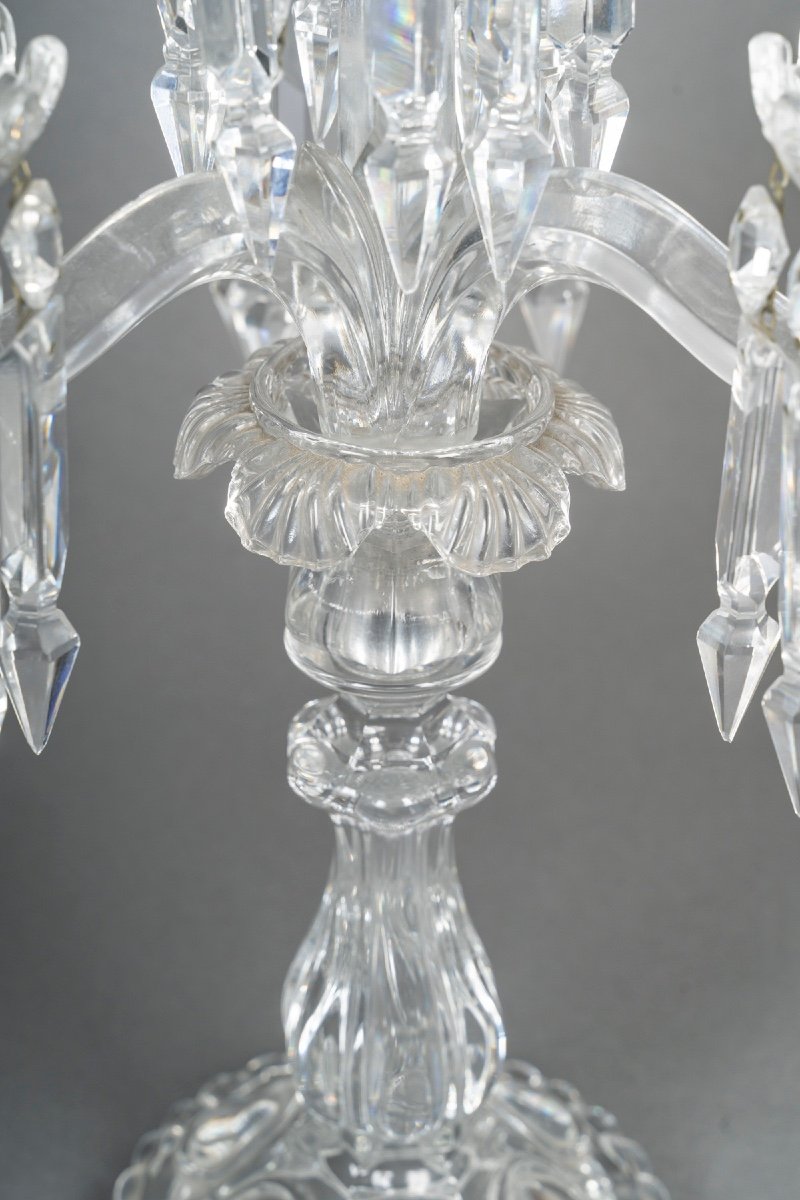 A Pair Of Baccarat Crystal Candlesticks-photo-6