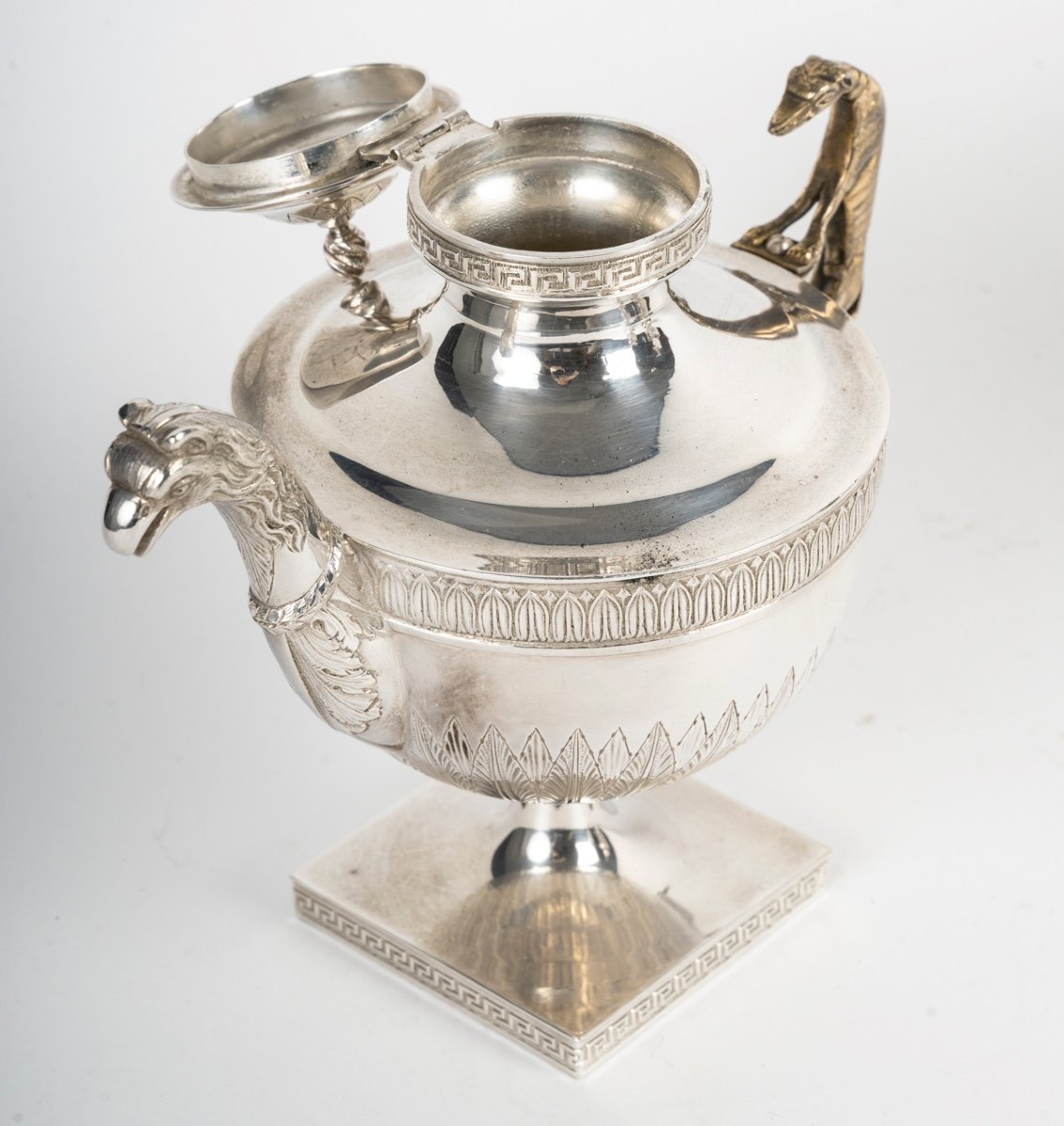 An Art Deco  Silver-plated And Vermeille Metal Tea And Coffee Service-photo-1