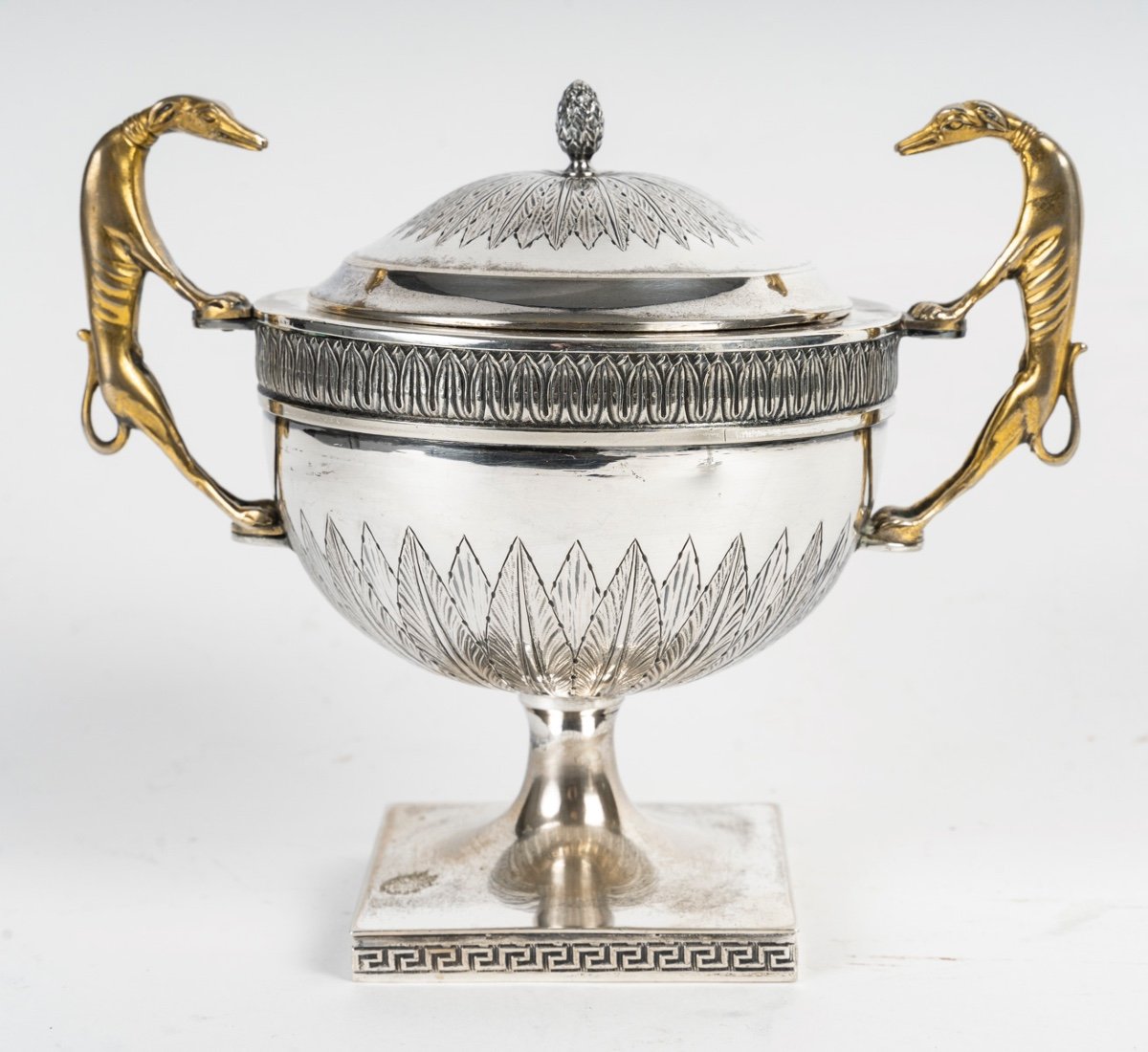 An Art Deco  Silver-plated And Vermeille Metal Tea And Coffee Service-photo-3