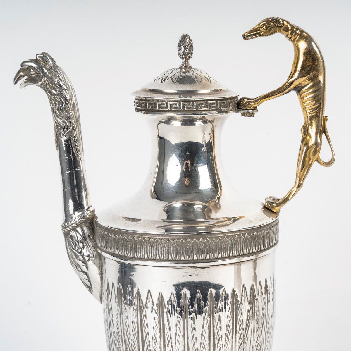 An Art Deco  Silver-plated And Vermeille Metal Tea And Coffee Service-photo-5