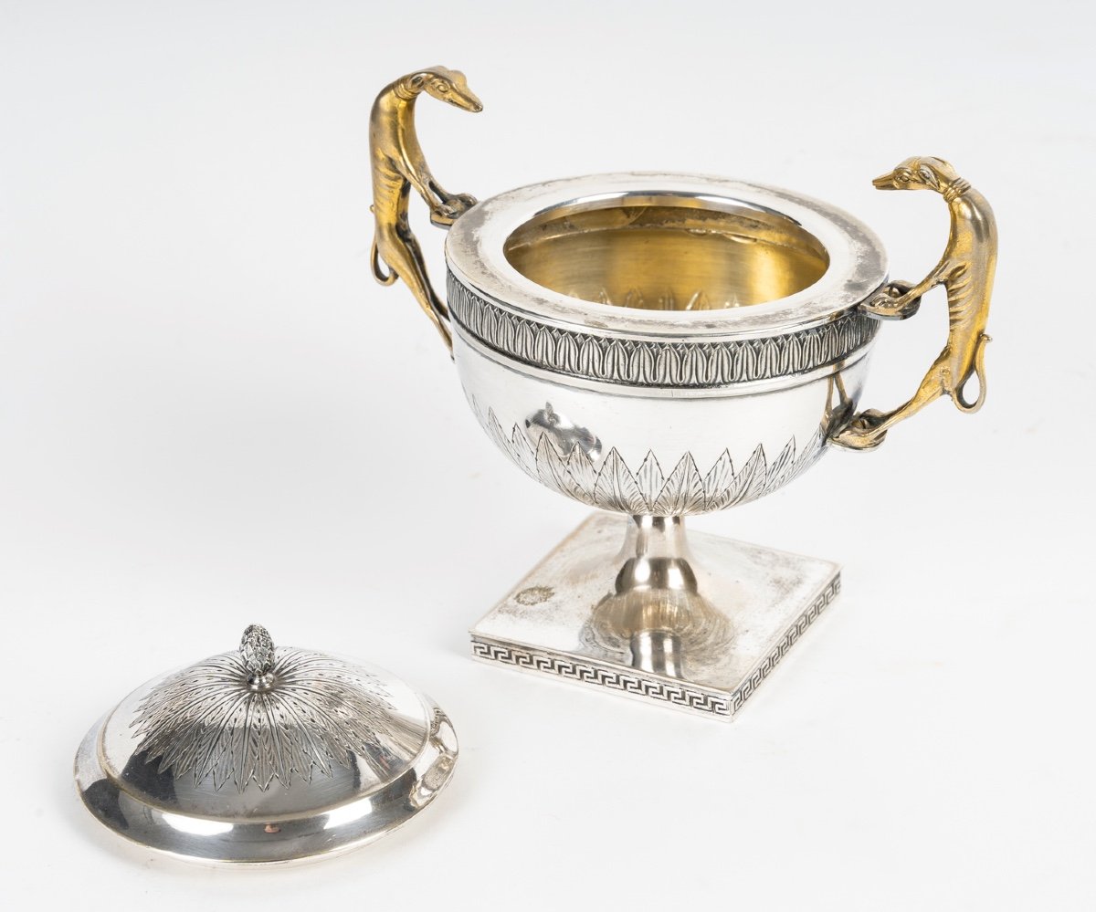 An Art Deco  Silver-plated And Vermeille Metal Tea And Coffee Service-photo-7