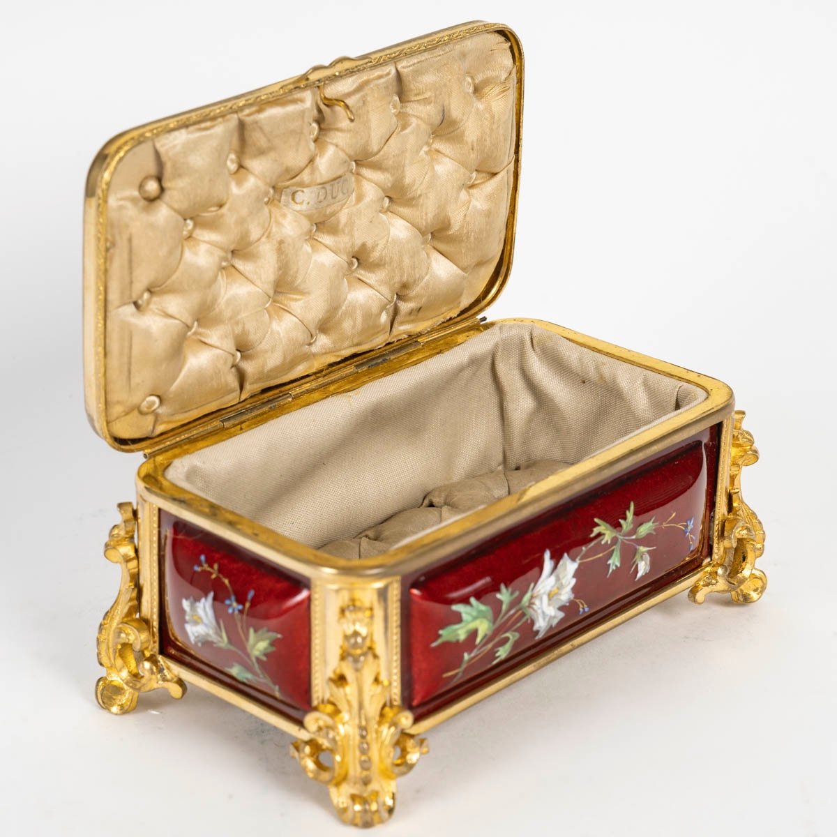 An Enamel Jewelry Box, Late 19th Century-photo-4