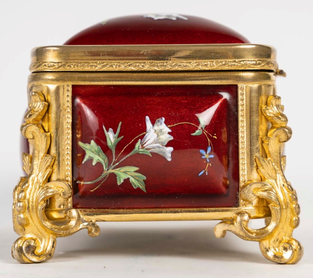 An Enamel Jewelry Box, Late 19th Century-photo-3