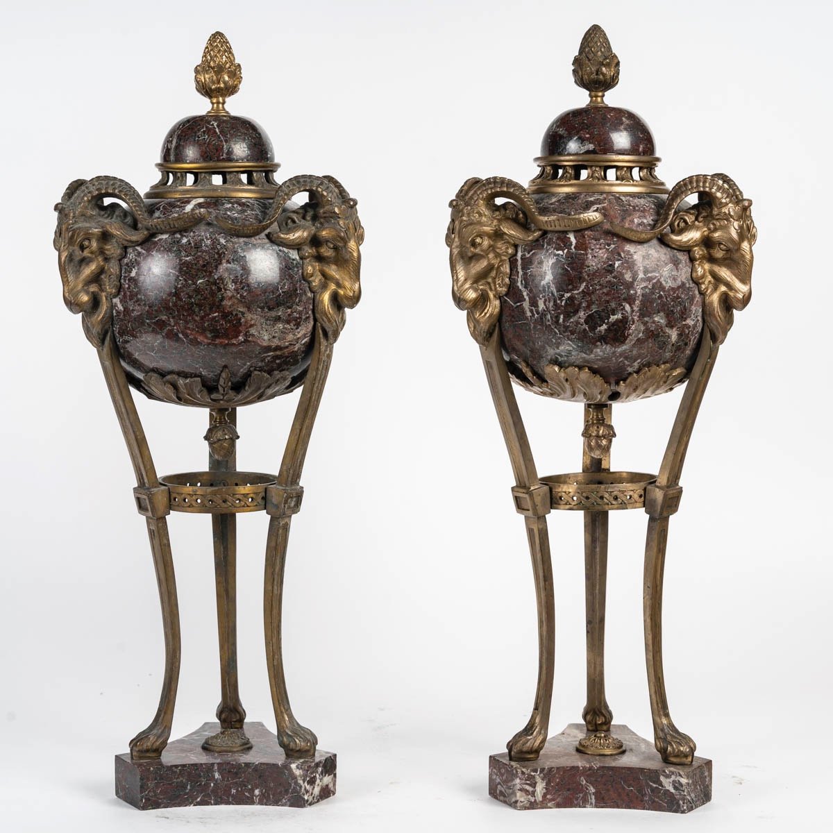 A Pair Of Incense Burners, Late 19th Century -photo-2