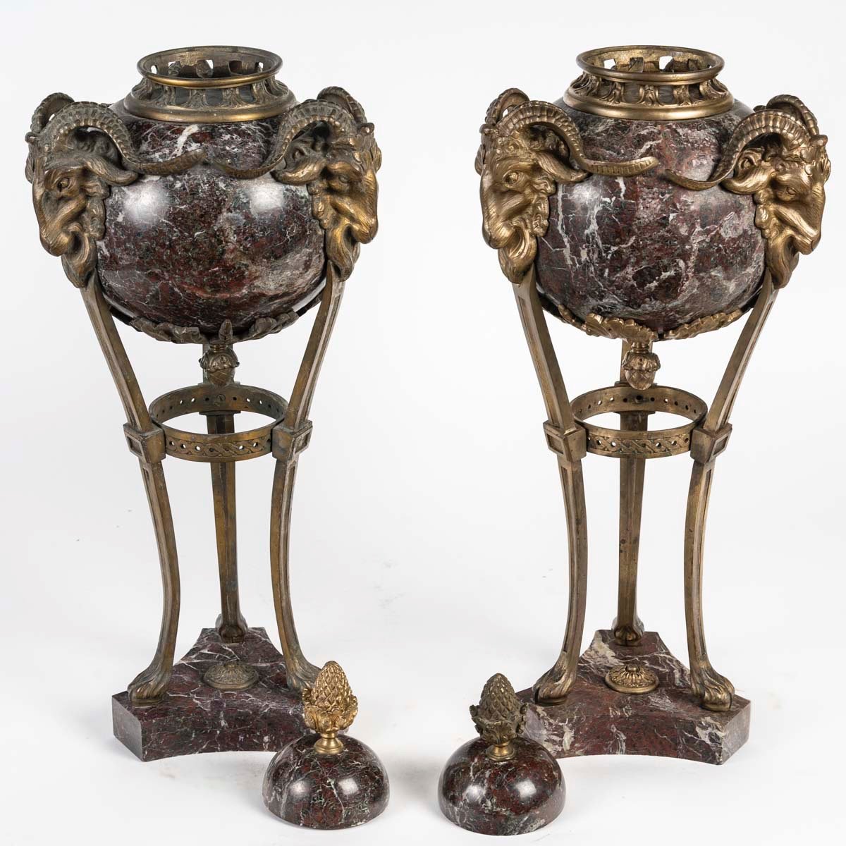 A Pair Of Incense Burners, Late 19th Century -photo-3