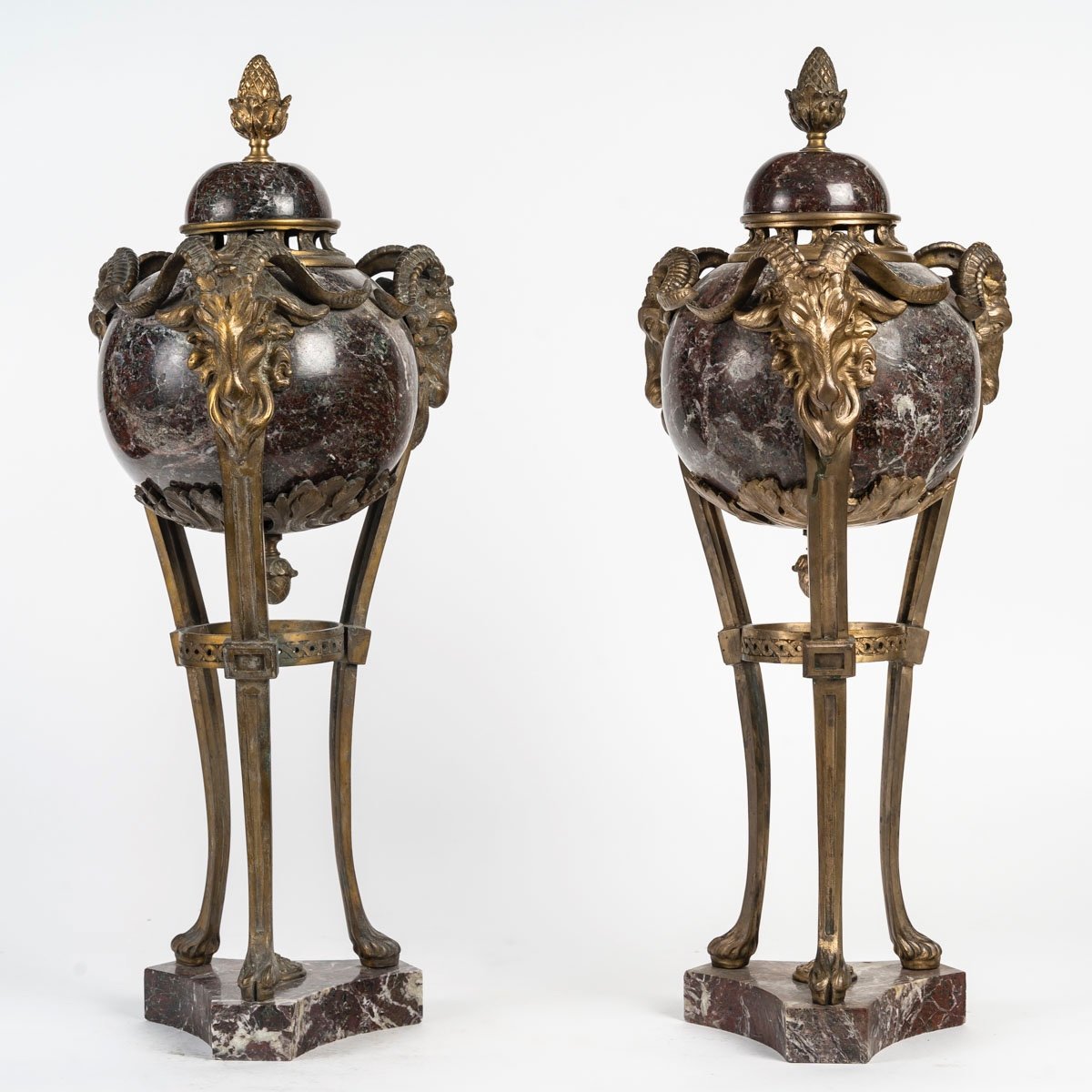 A Pair Of Incense Burners, Late 19th Century -photo-4