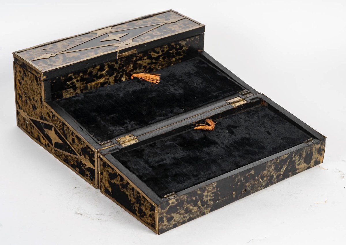 A Tortoiseshell Travel Secretary, Napoleon III Period-photo-2