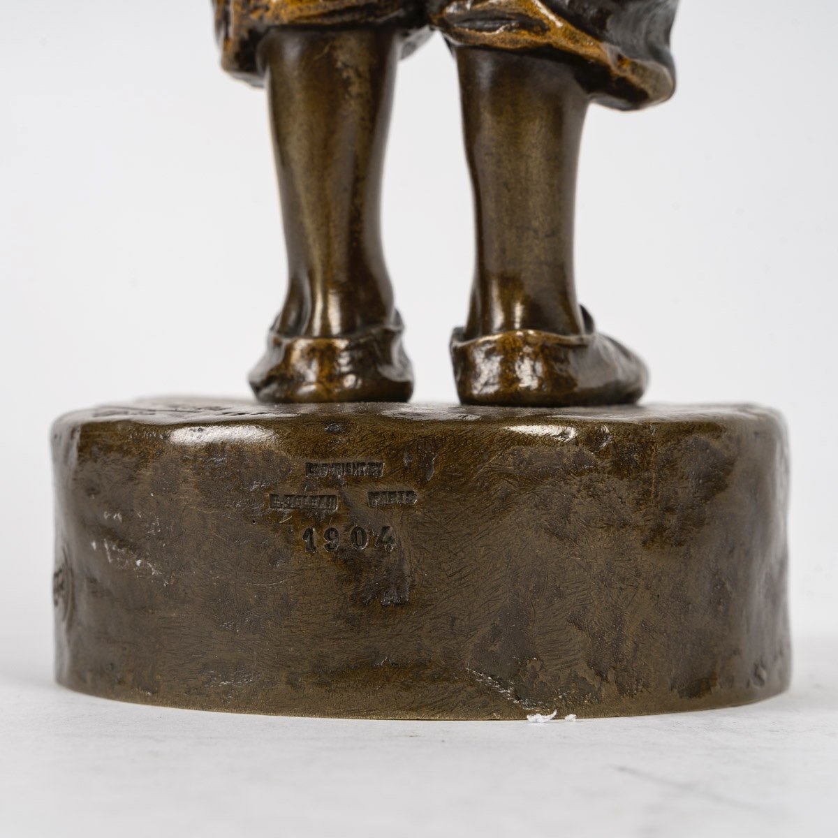 A Pair Of Juan Clara Bronze Sculptures With Brown Patina, Late 19th Century -photo-5