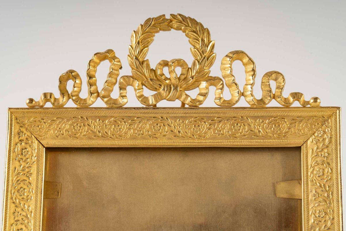 A Gilt Bronze Photo Frame, Late 19th Century -photo-1