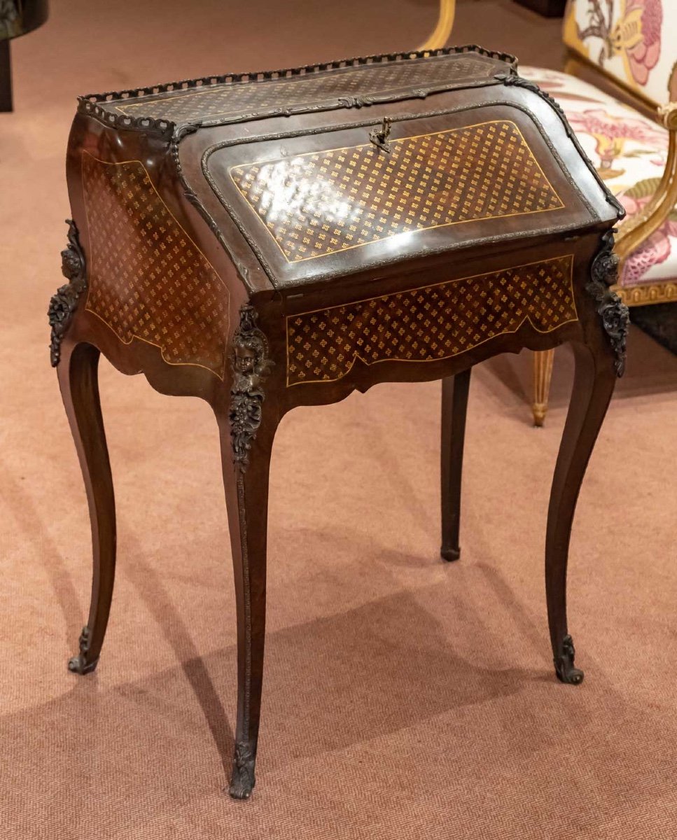 Bonheur Du Jour Secretary Late Nineteenth Century-photo-2