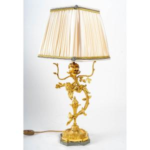 Gilt Bronze Lamp End XIX