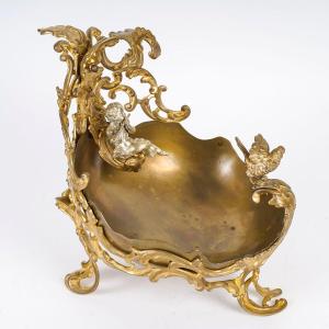 A Gilt Bronze Cup Late 19th Century 
