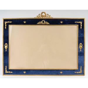 A Large Gilt Bronze Photo Frame Late 19th Century 