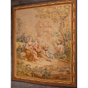 An Aubusson Tapestry Gallant Scene 18th Century 