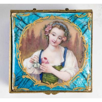 Limoge Enamel Jewelry Box