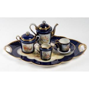 Porcelain Coffee Service In The Taste Of Sèvres