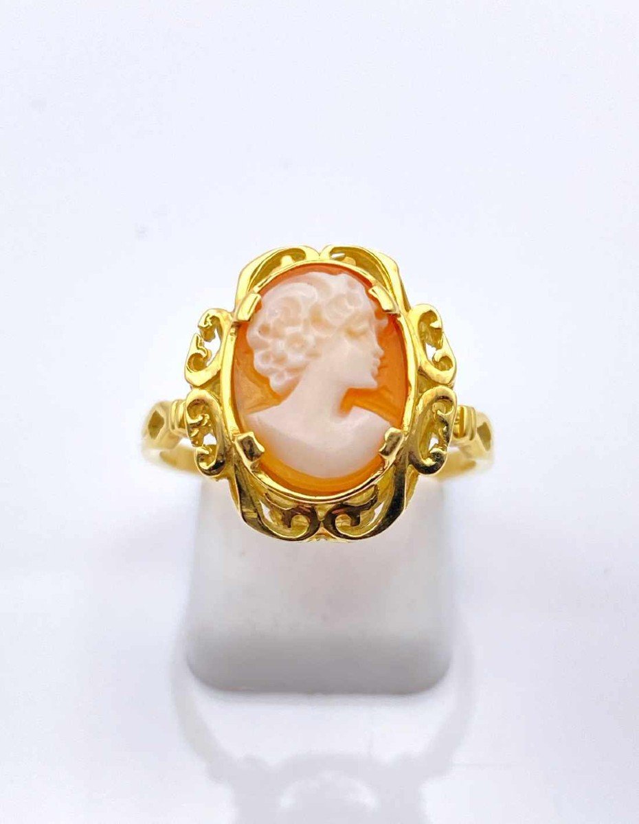 Bague Camée Femme Or Jaune-photo-2