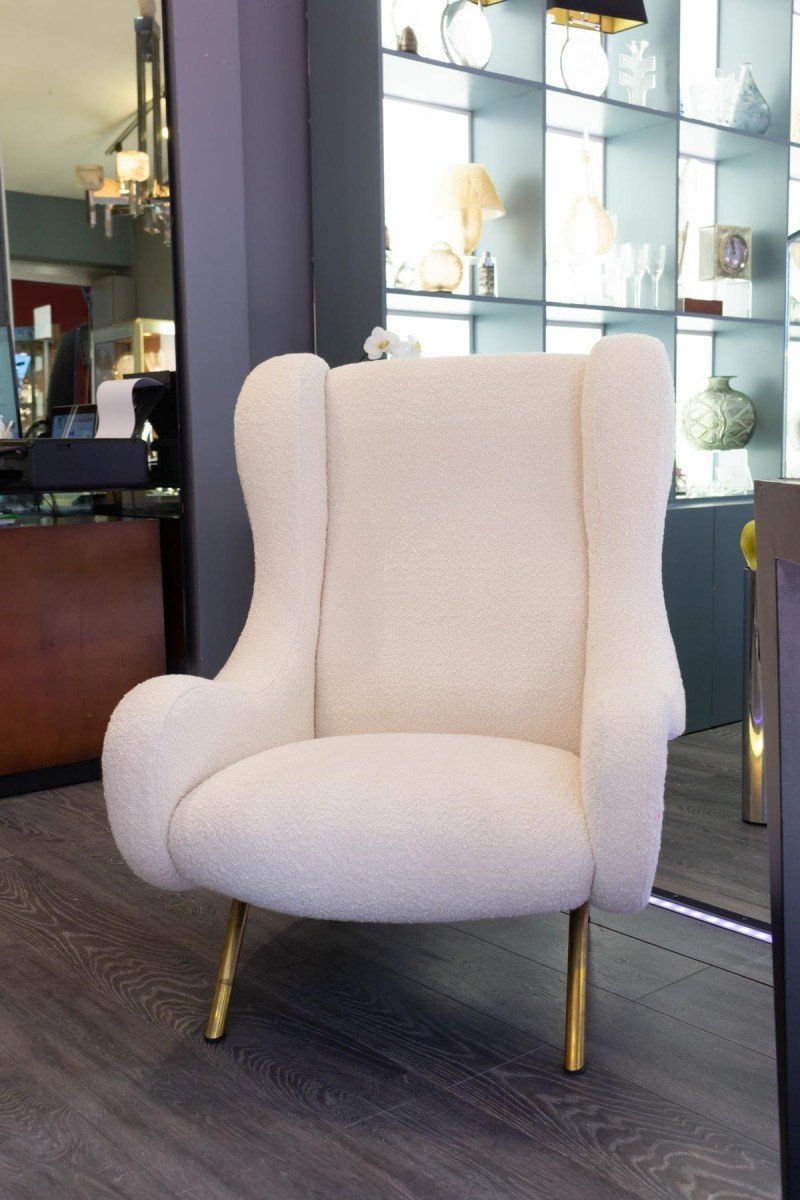 Marco Zanuso & Arflex - Pair Of "senior" Armchairs-photo-3