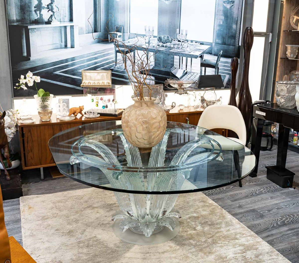 Crystal Lalique Table -photo-2