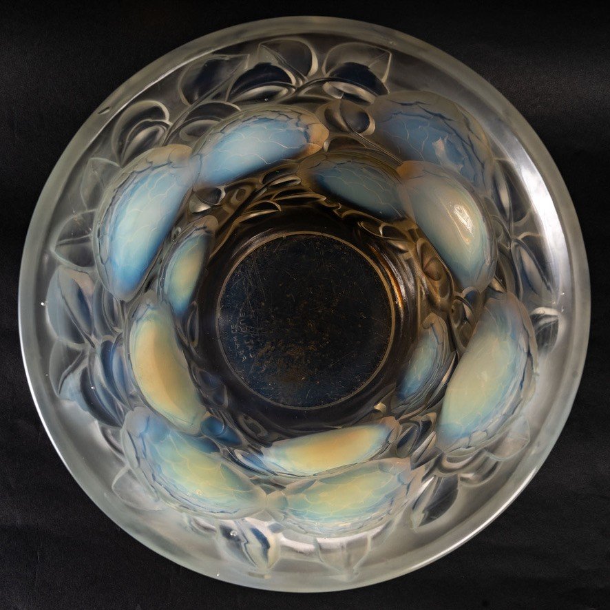 René Lalique (1860-1945) - Opalescent Vase "oran"-photo-1