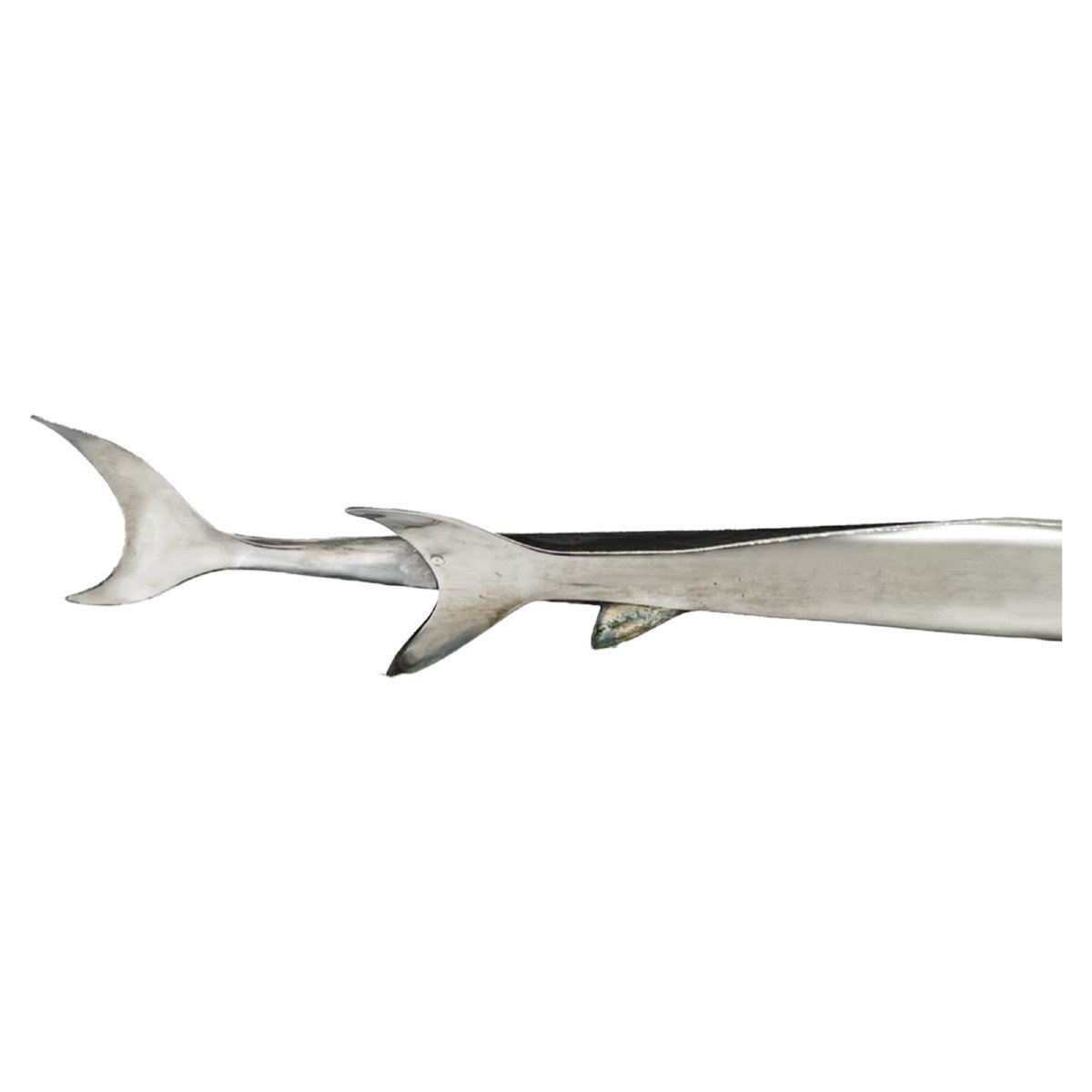 Gio Ponti : Requin En Argent Massif-photo-2