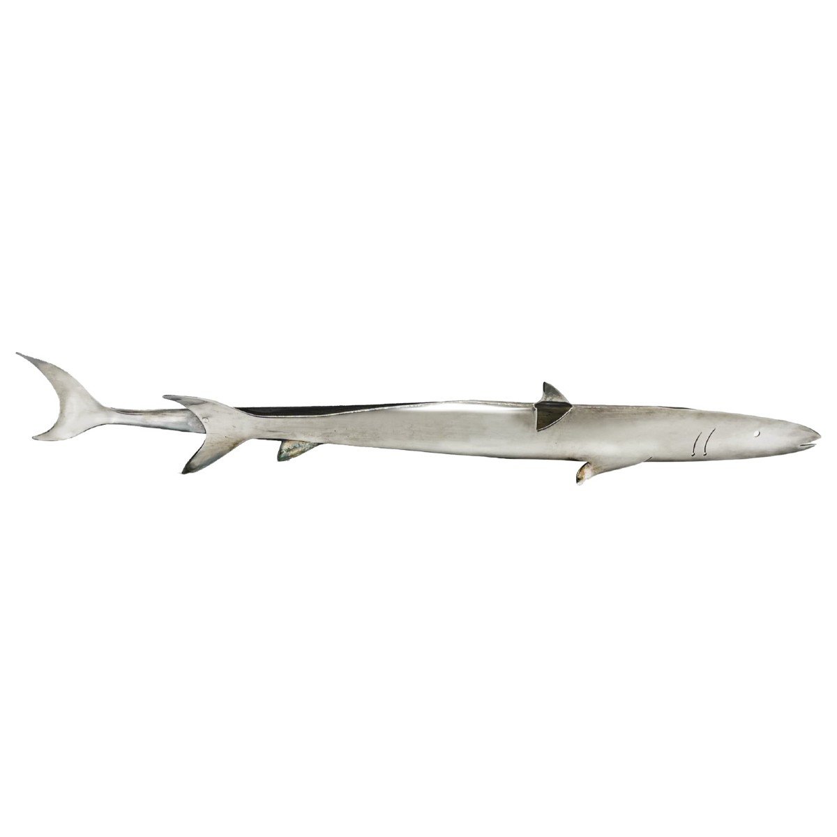 Gio Ponti : Requin En Argent Massif