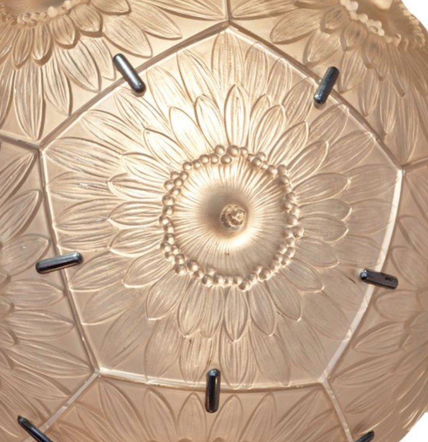 René Lalique , “passiflore” Chandelier 1924-photo-4