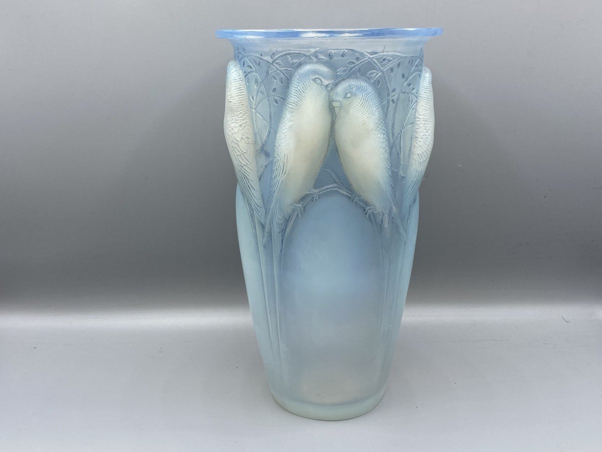  René Lalique-1924 - “ceylan” Opalescent Vase.-photo-2