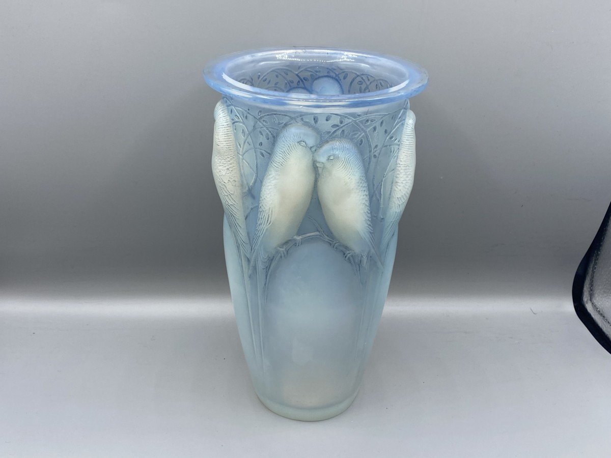  René Lalique-1924 - “ceylan” Opalescent Vase.-photo-3