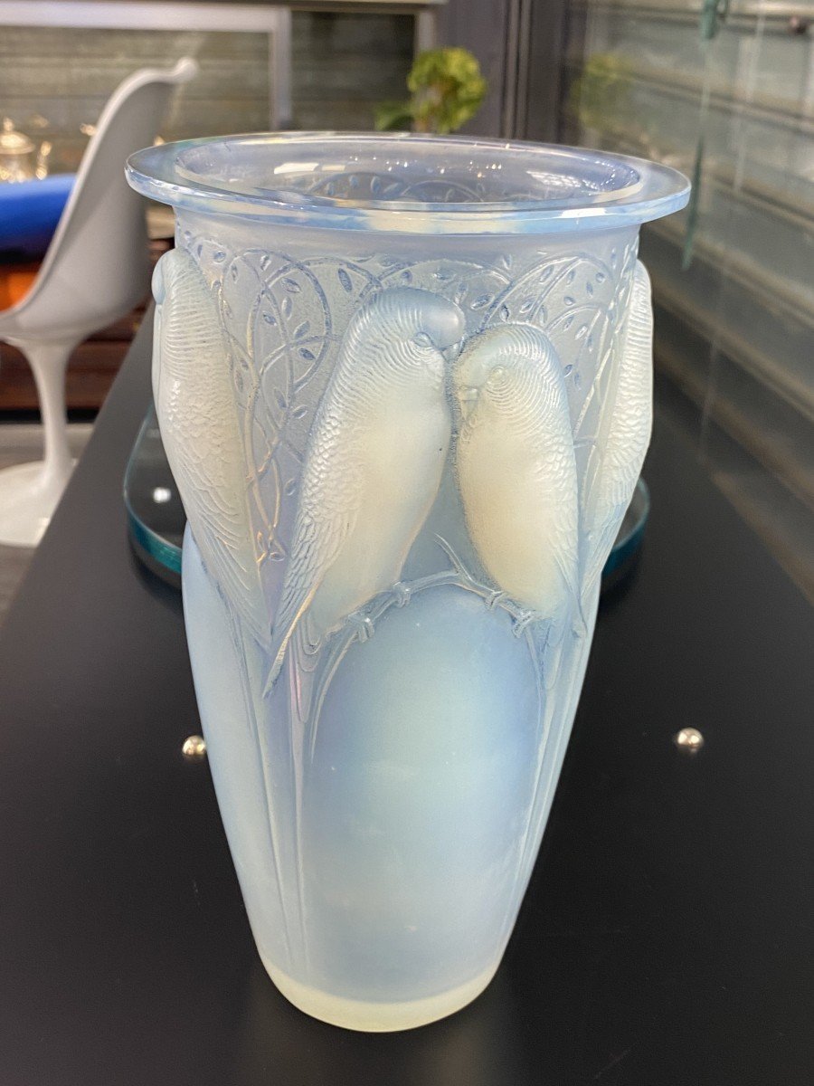  René Lalique-1924 - “ceylan” Opalescent Vase.-photo-2