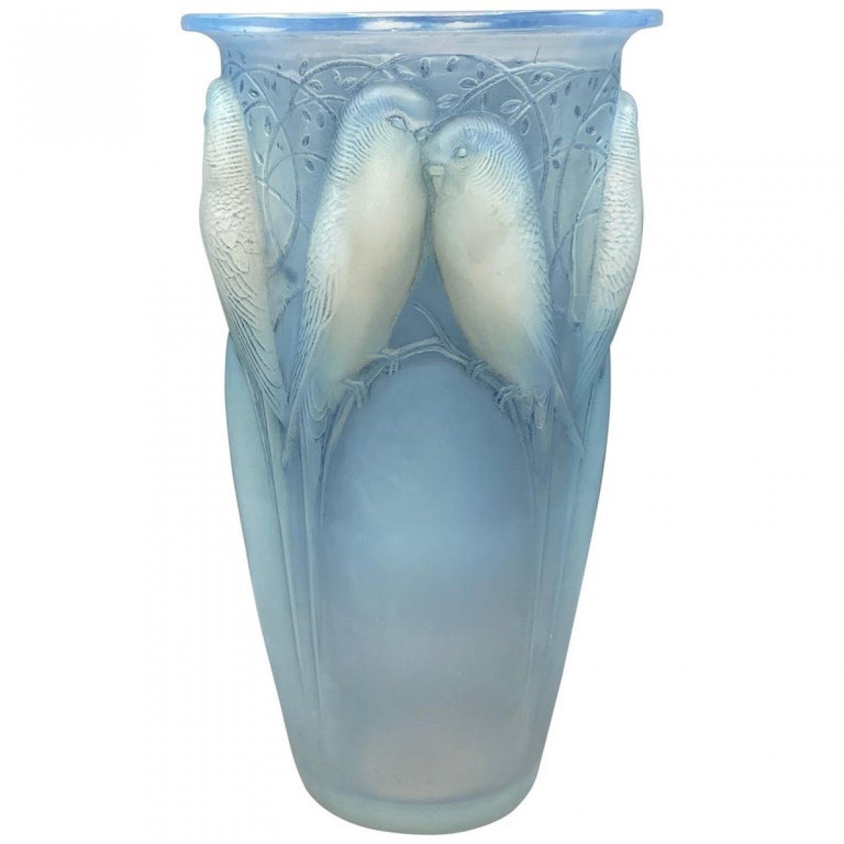  René Lalique-1924 - “ceylan” Opalescent Vase.-photo-3