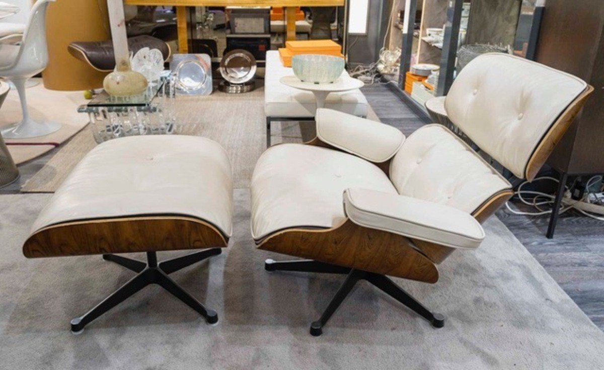  Charles et Ray Eames & Mobilier International - Chaise longue et pouf-photo-2