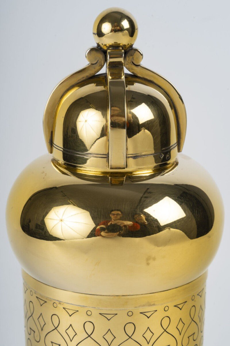 Tetard Frères - Shaker In Vermeil 20th Century Art Deco-photo-3