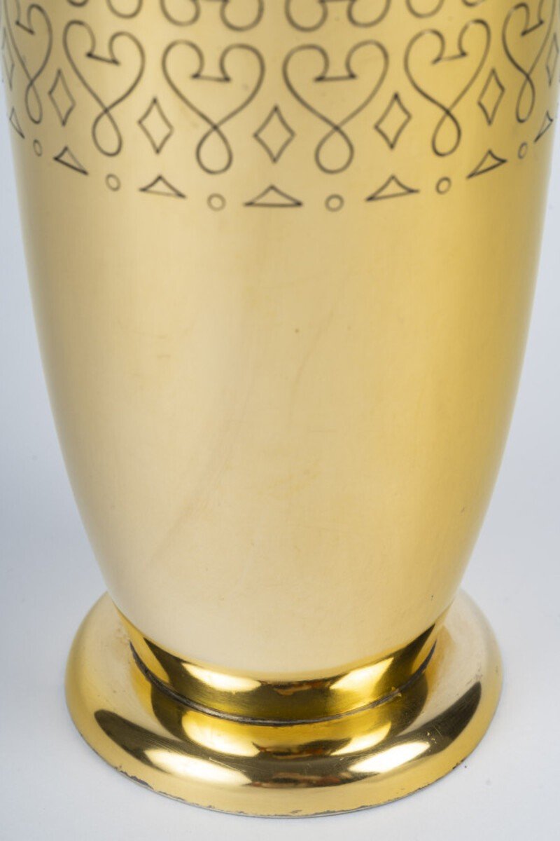 Tetard Frères - Shaker In Vermeil 20th Century Art Deco-photo-4