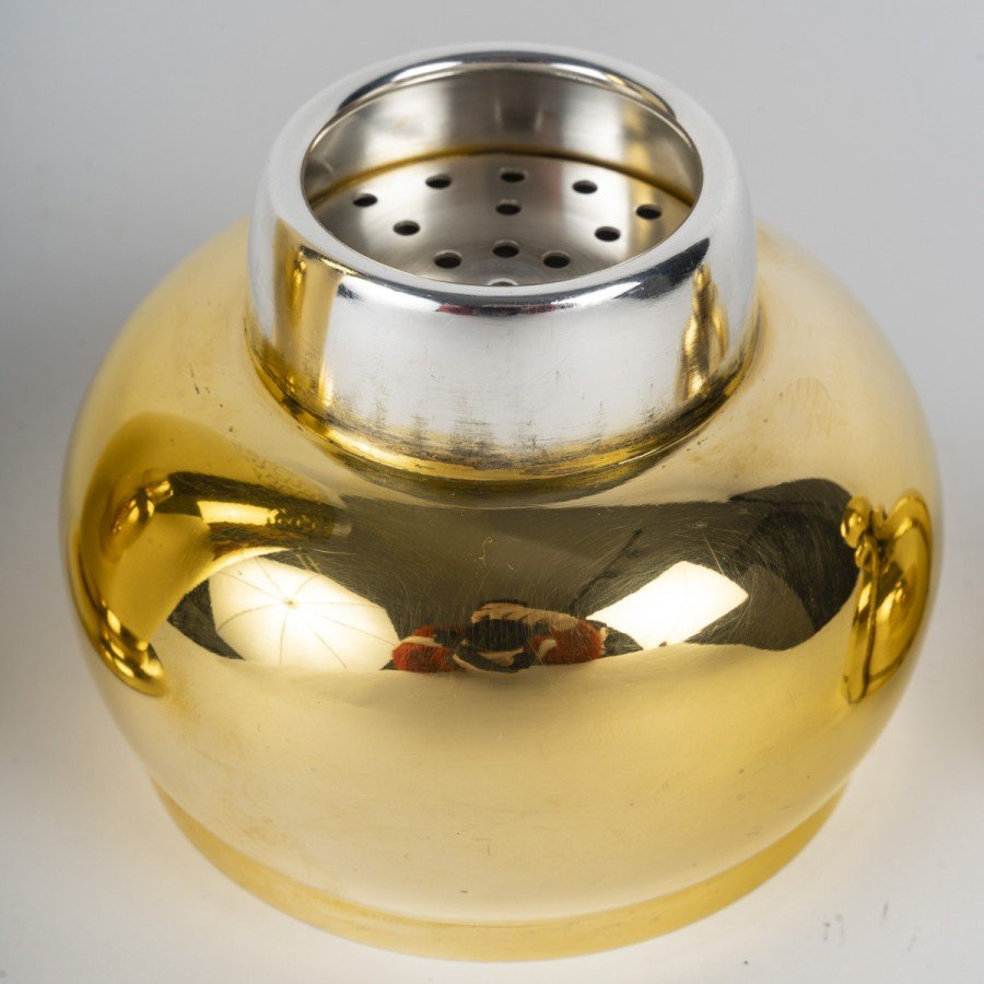 Tetard Frères - Shaker In Vermeil 20th Century Art Deco-photo-8