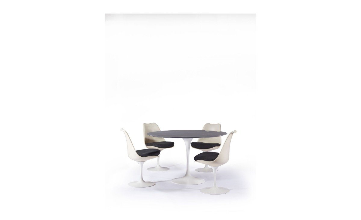 Eero Saarinen (1910-1961) & Knoll International (éditeur) 4 Chaises Pivotantes-photo-2