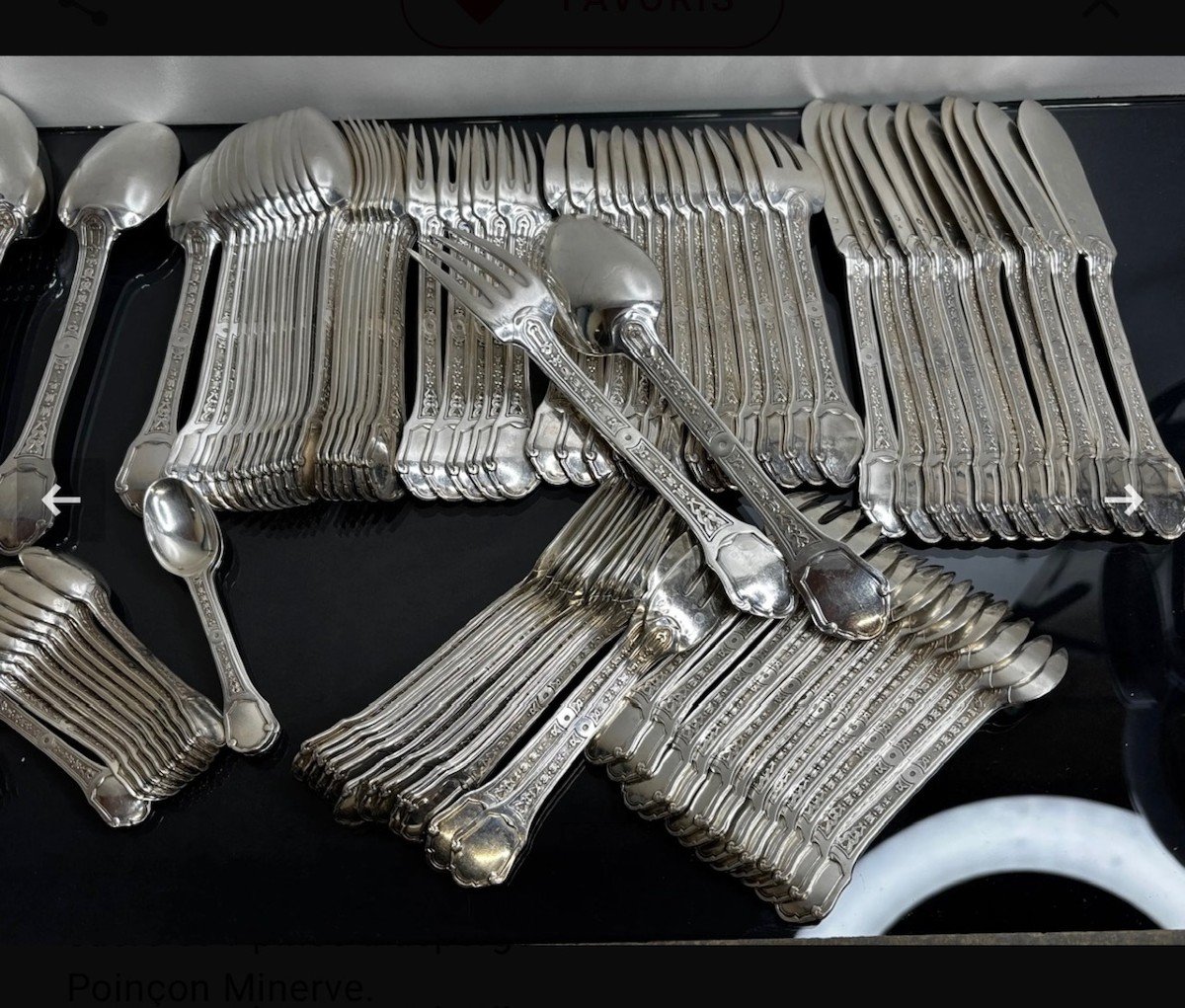 Tetard Freres Menagere 187 Pieces  Solid Silver 1930's-photo-3