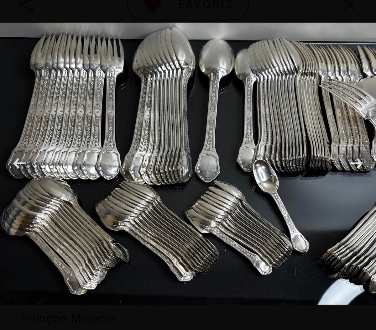 Tetard Freres Menagere 187 Pieces  Solid Silver 1930's-photo-6