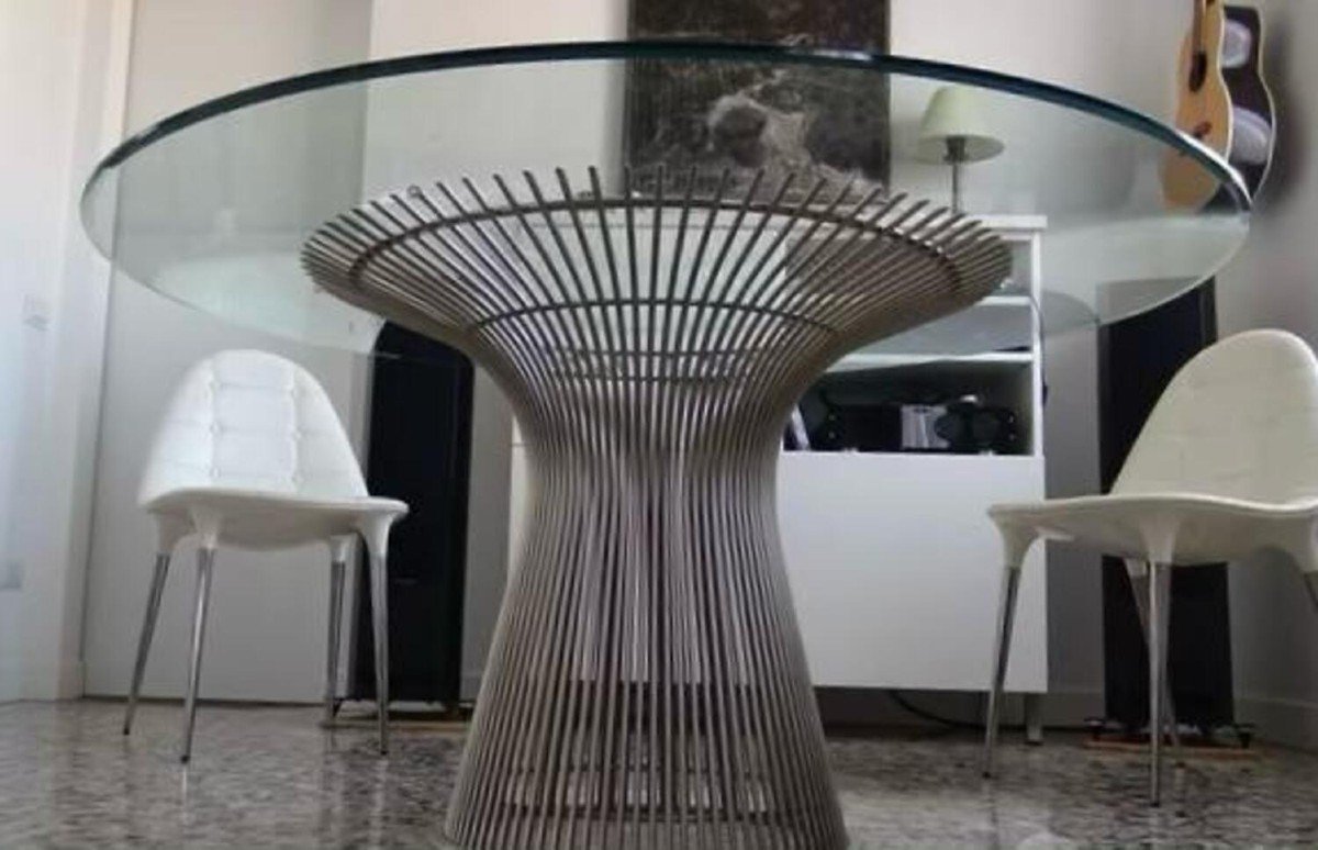 Warren Platner Créateur & éditeur Knoll International Table Dessus Bois 3716t-photo-3