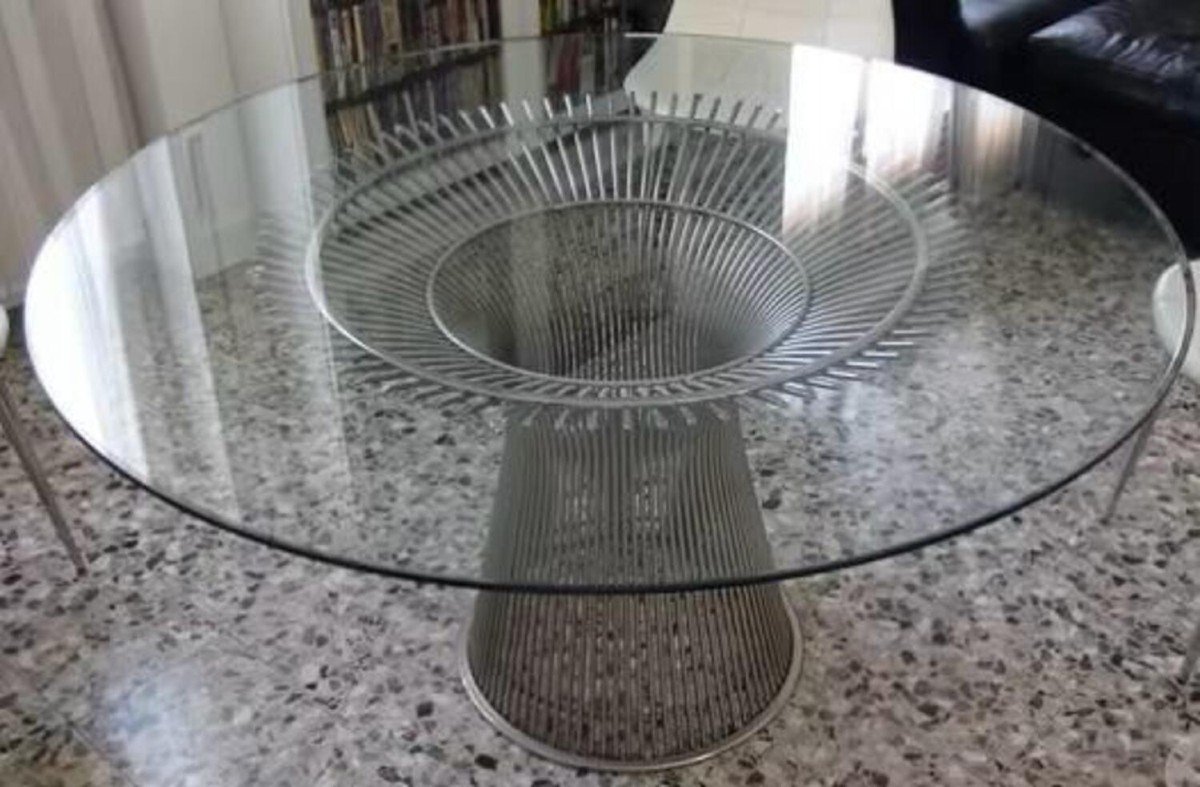 Warren Platner Créateur & éditeur Knoll International Table Dessus Bois 3716t-photo-4