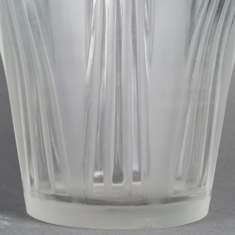 Marc Lalique -1950- “sirius” Crystal Vase Also Known As “cometes” Vase-photo-4