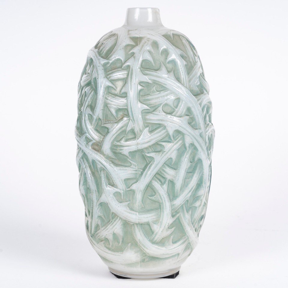 René Lalique -1921- “ronces ‘opalescent’ Vase -photo-3