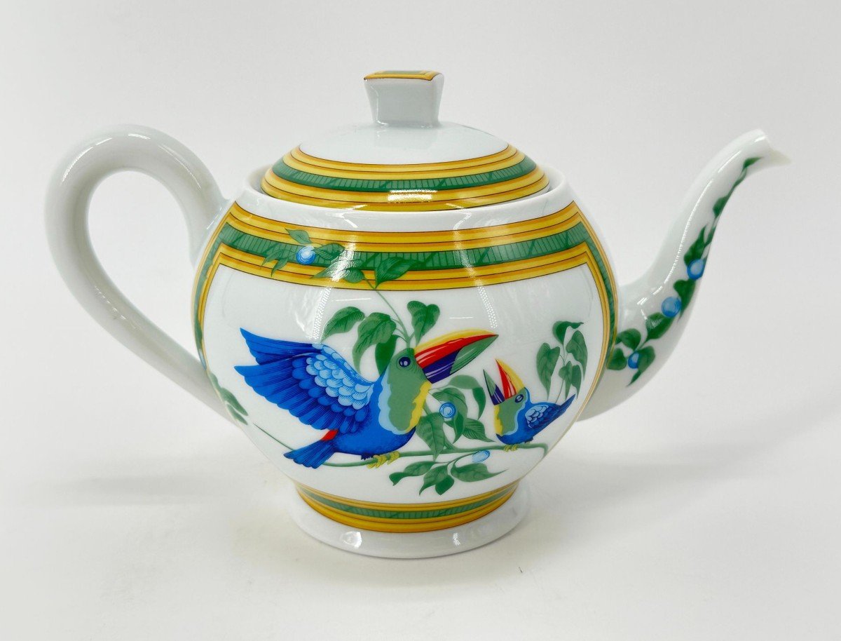 Hermes “les Toucans ” Tea Set-photo-4